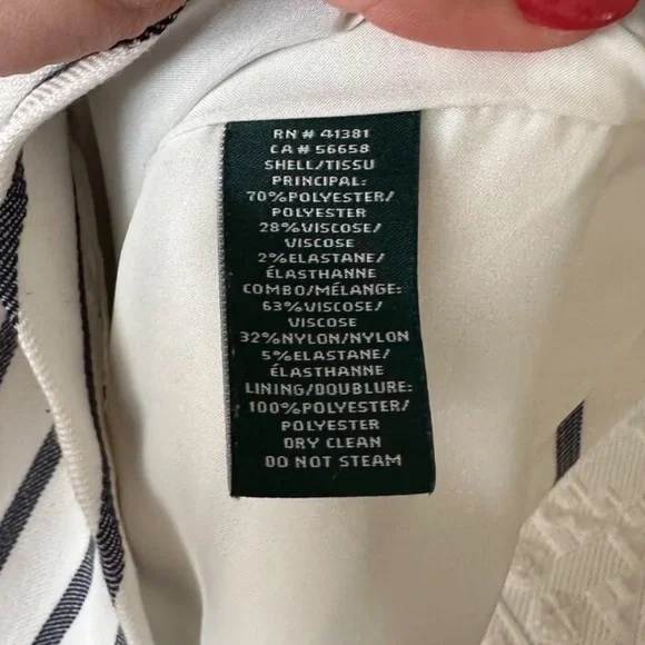 Lauren- Ralph Lauren Navy and White Striped Dress
In a Size 10 - Picture 11 of 11